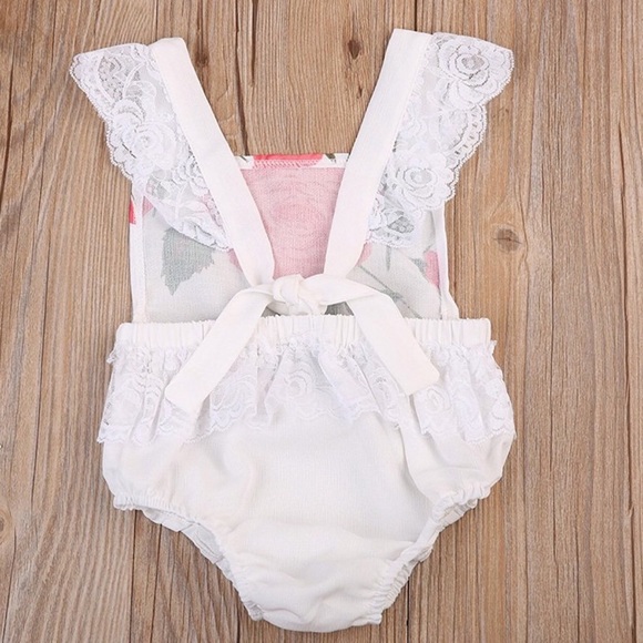 Sofie Rose Lace Romper - Picture 3 of 6